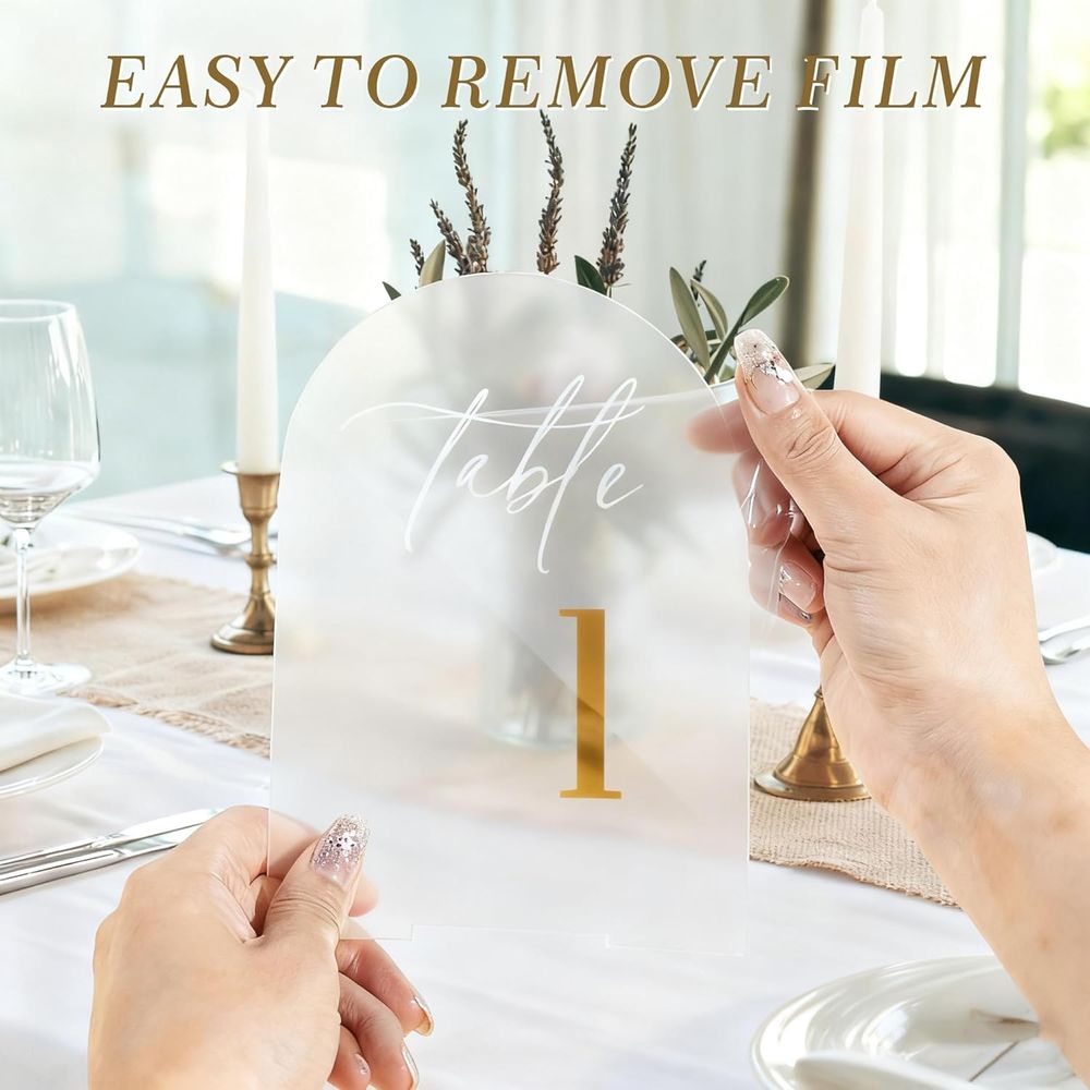 Frosted Arch Wedding Table Num - Table Number Gold avis et prix