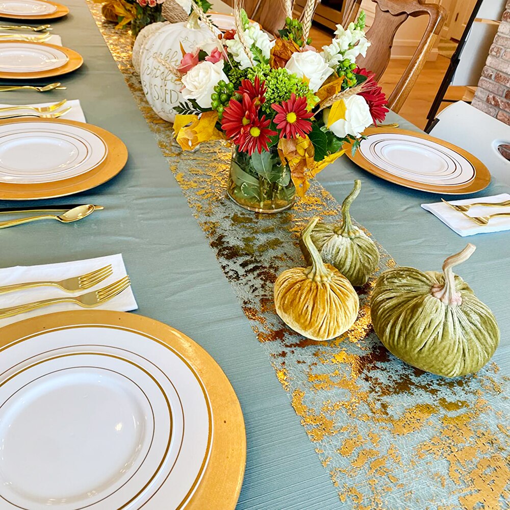 Sparkle Metallic Gold Thin Tab - Table Runner Sequin avis et prix