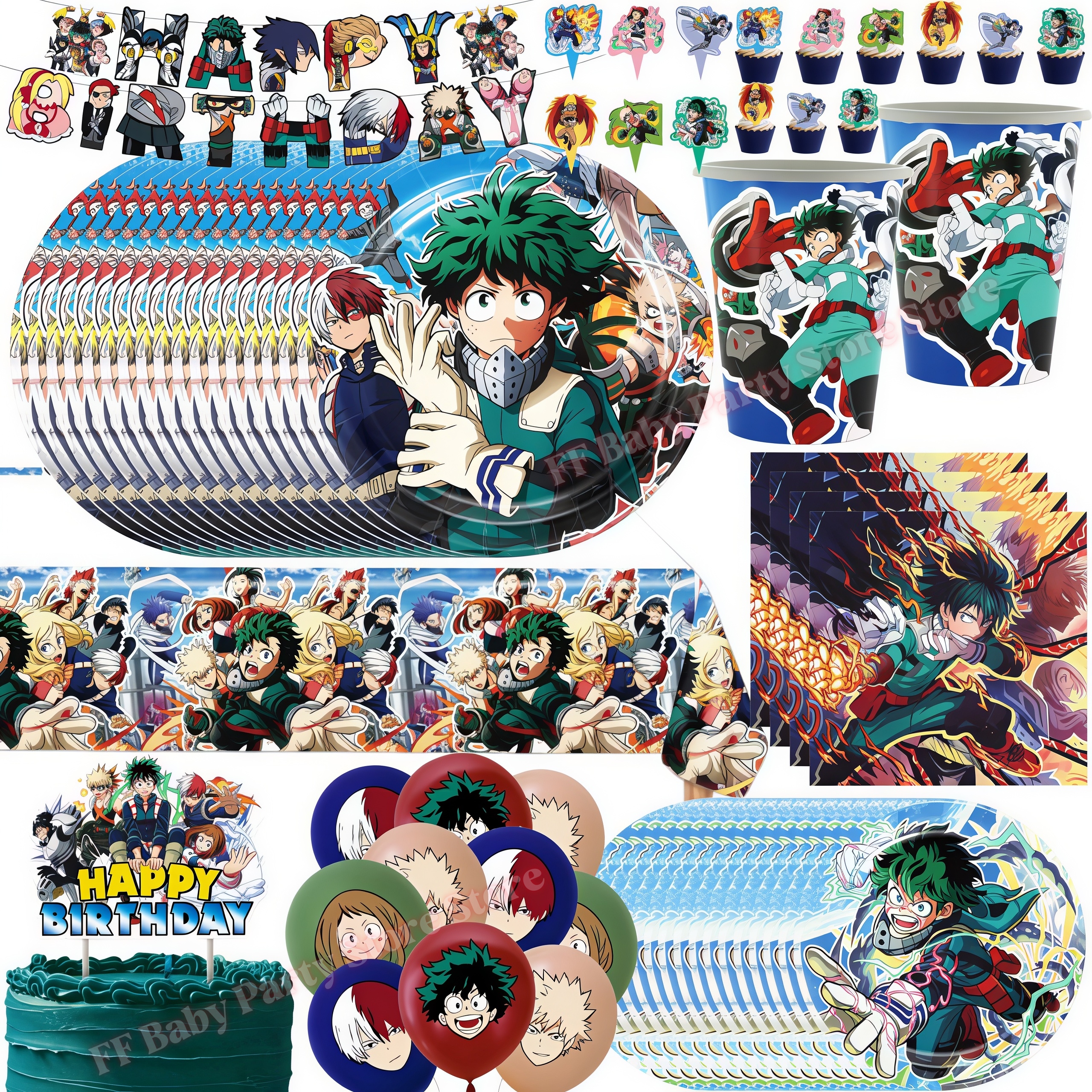My Heroed Academia Birthday Pa - Wedding Supply Kit avis et prix