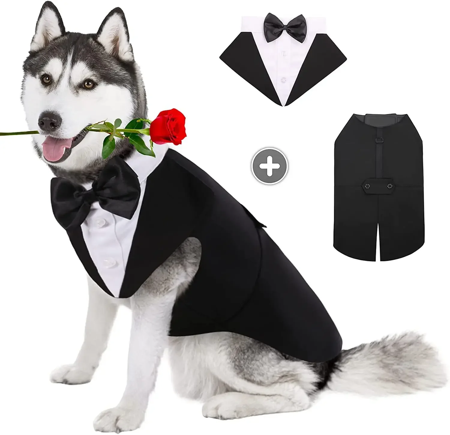 Pet Dog Clothes Wedding Shirt  - Suitsupply Wedding Tuxedo avis et prix