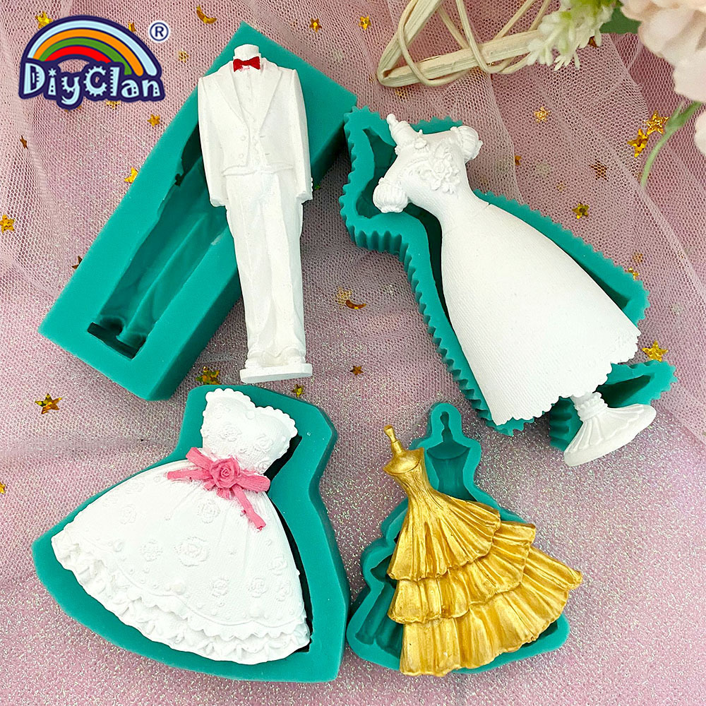 Marry Decoration Silicone Mold - Wedding Dress Supply avis et prix