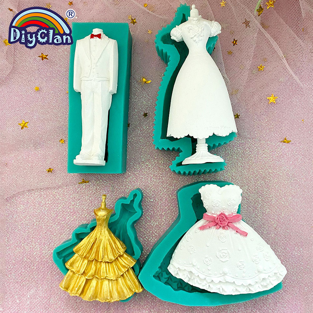 Marry Decoration Silicone Mold - Wedding Dress Supply avis et prix