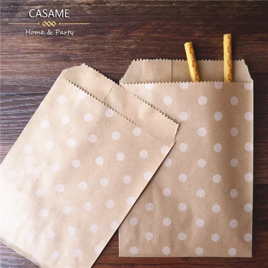 50pcs, 15x10cm Wave Dot Kraft  - Wedding Supply Business avis et prix