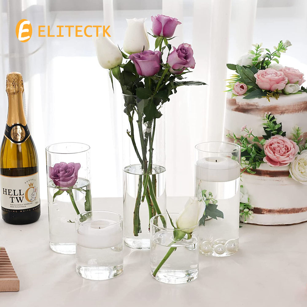 Glass Cylinder Vase Hurricane  - Centerpiece Vase Tall avis et prix