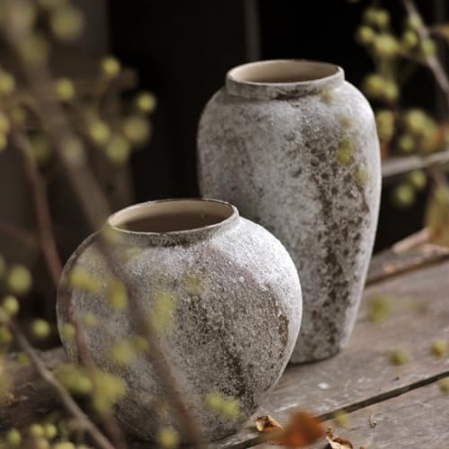 Rustic Ceramic Tall Floor Vase - Centerpiece Vase Tall avis et prix