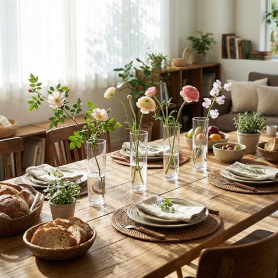 48 Pcs acrylic cylinder bud va - Centerpiece Vase Tall avis et prix