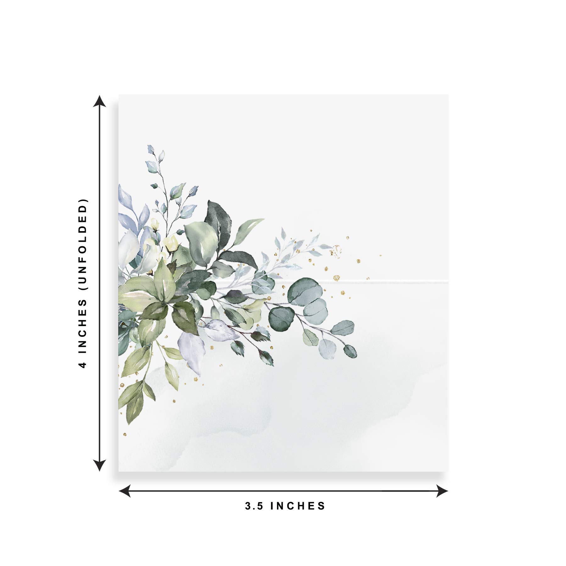 Green Leaf Watercolor Wedding  - Table Number Gold avis et prix