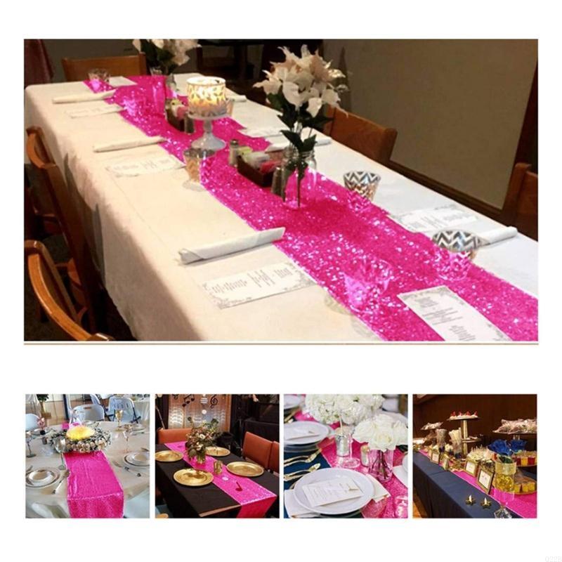 Hot Pink Sequins Table Runner  - Table Runner Sequin avis et prix