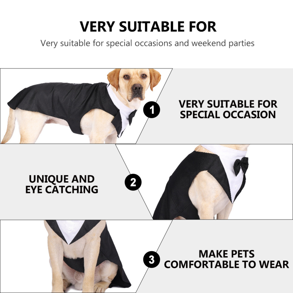 Pet Dog Clothes Fashion Party  - Suitsupply Wedding Tuxedo avis et prix