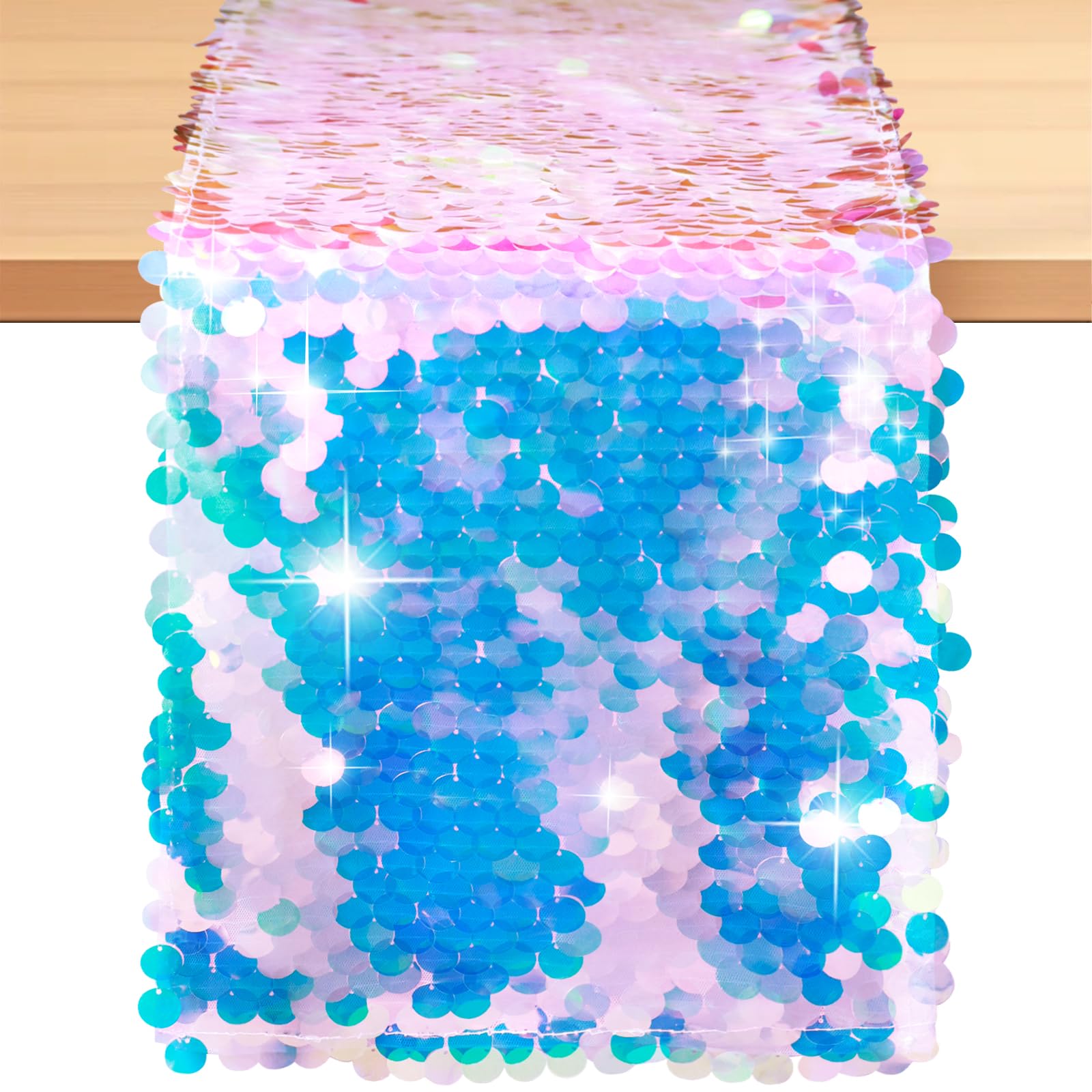 Mermaid Party Table Runner Mer - Table Runner Sequin avis et prix