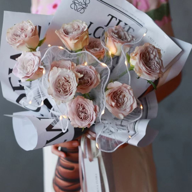 1Pcs LED Flower Wrapping Paper - Wedding Packaging avis et prix