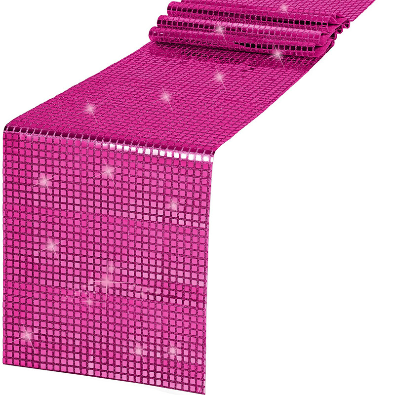 Shiny Mirror Gold/Silver Foil  - Table Runner Sequin avis et prix