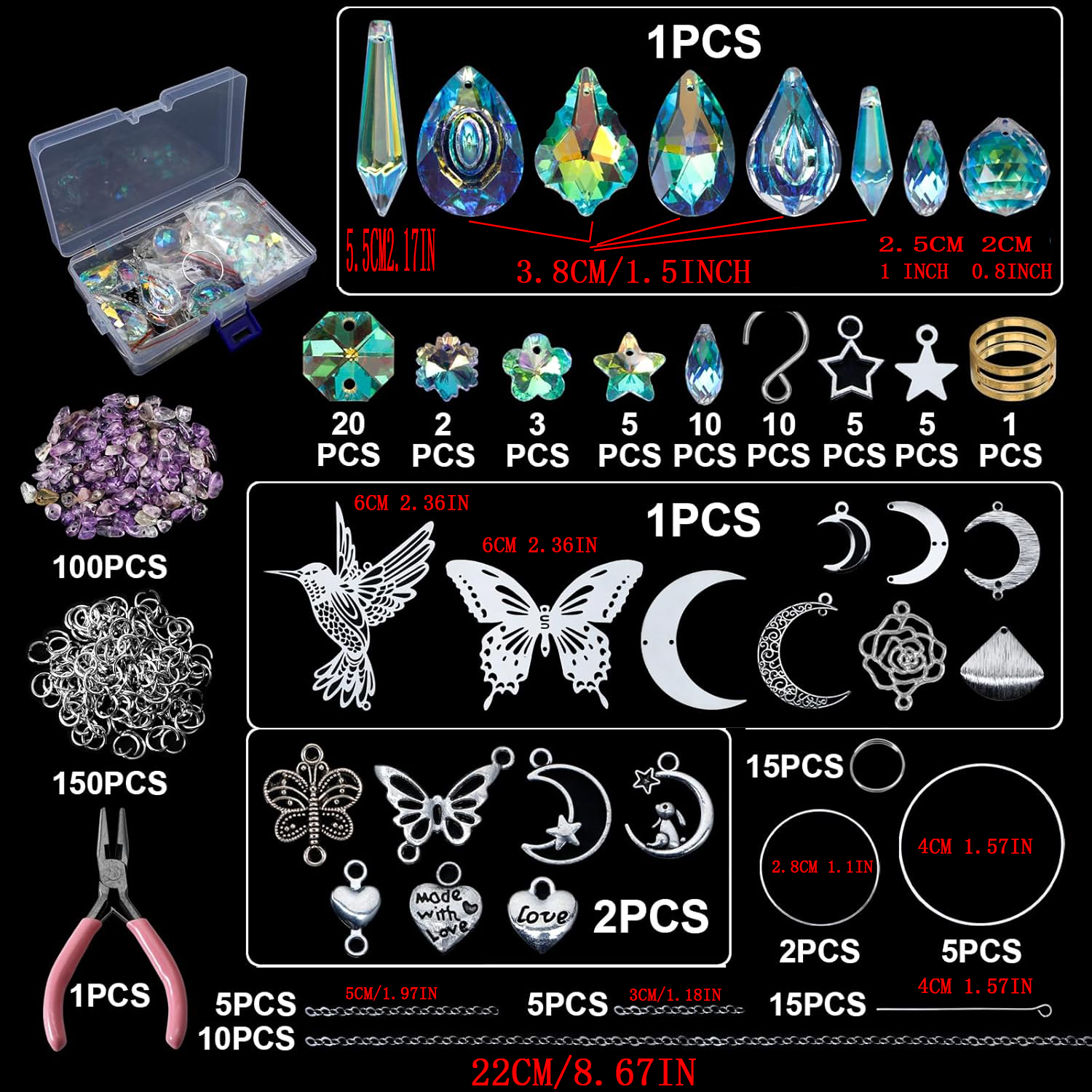 DIY 400pcs SunCatchers Making  - Wedding Supply Kit avis et prix