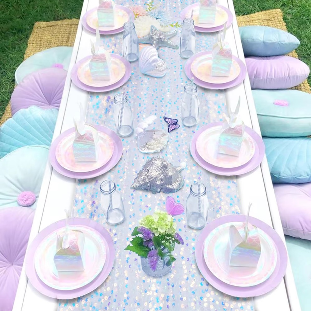 Glitter Iridescent Sequin Tabl - Table Runner Sequin avis et prix