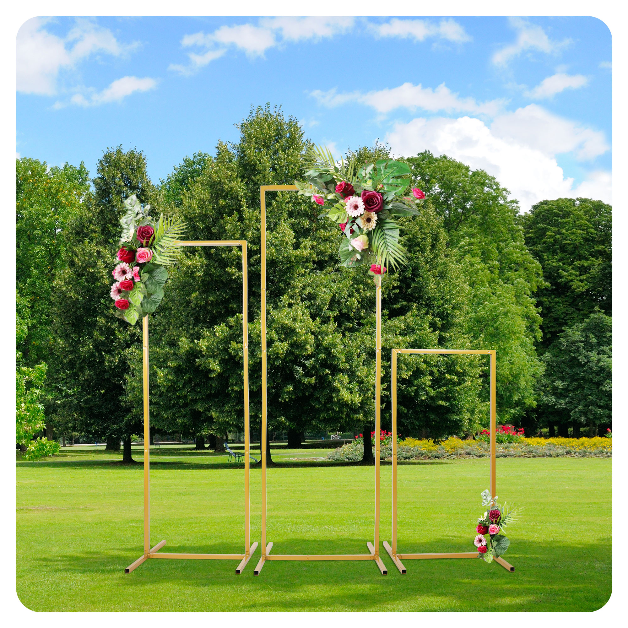 Wedding Arch Metal Iron Backdr - Confetti Balloon Set avis et prix