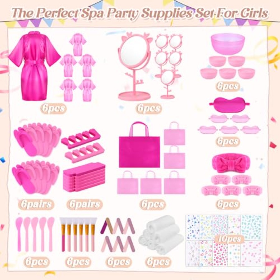 Spa Party Supplies for Girls 6 - Wedding Supply Kit avis et prix