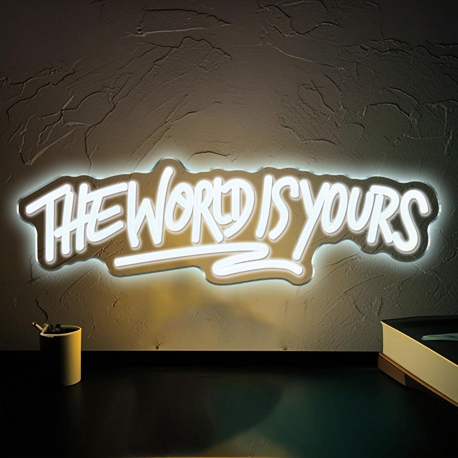 The World is Yours Neon Sign U - Wedding Led avis et prix