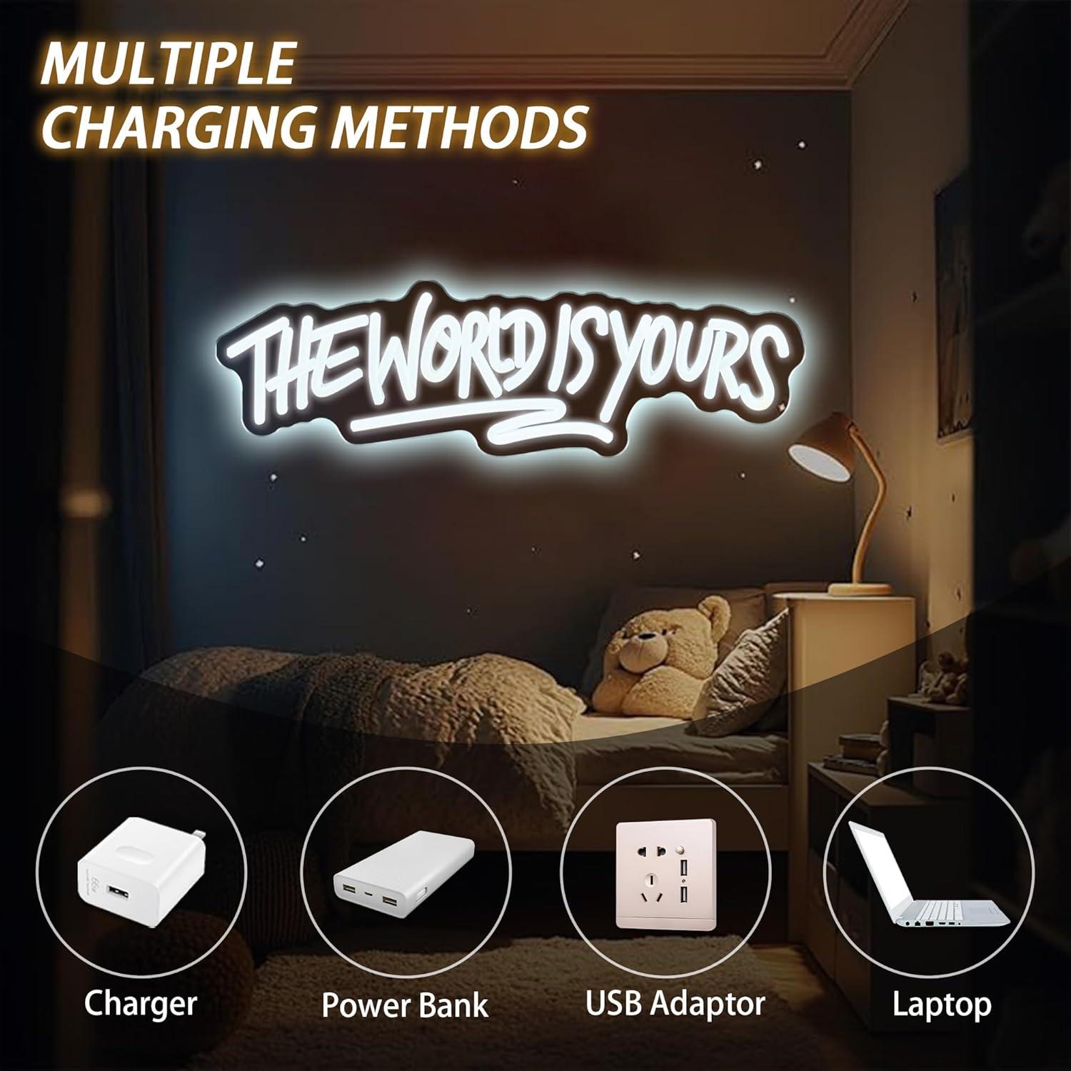 The World is Yours Neon Sign U - Wedding Led avis et prix
