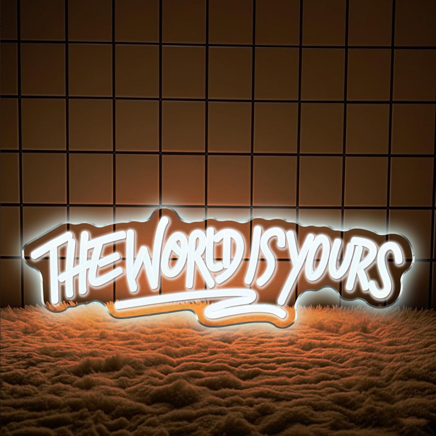 The World is Yours Neon Sign U - Wedding Led avis et prix