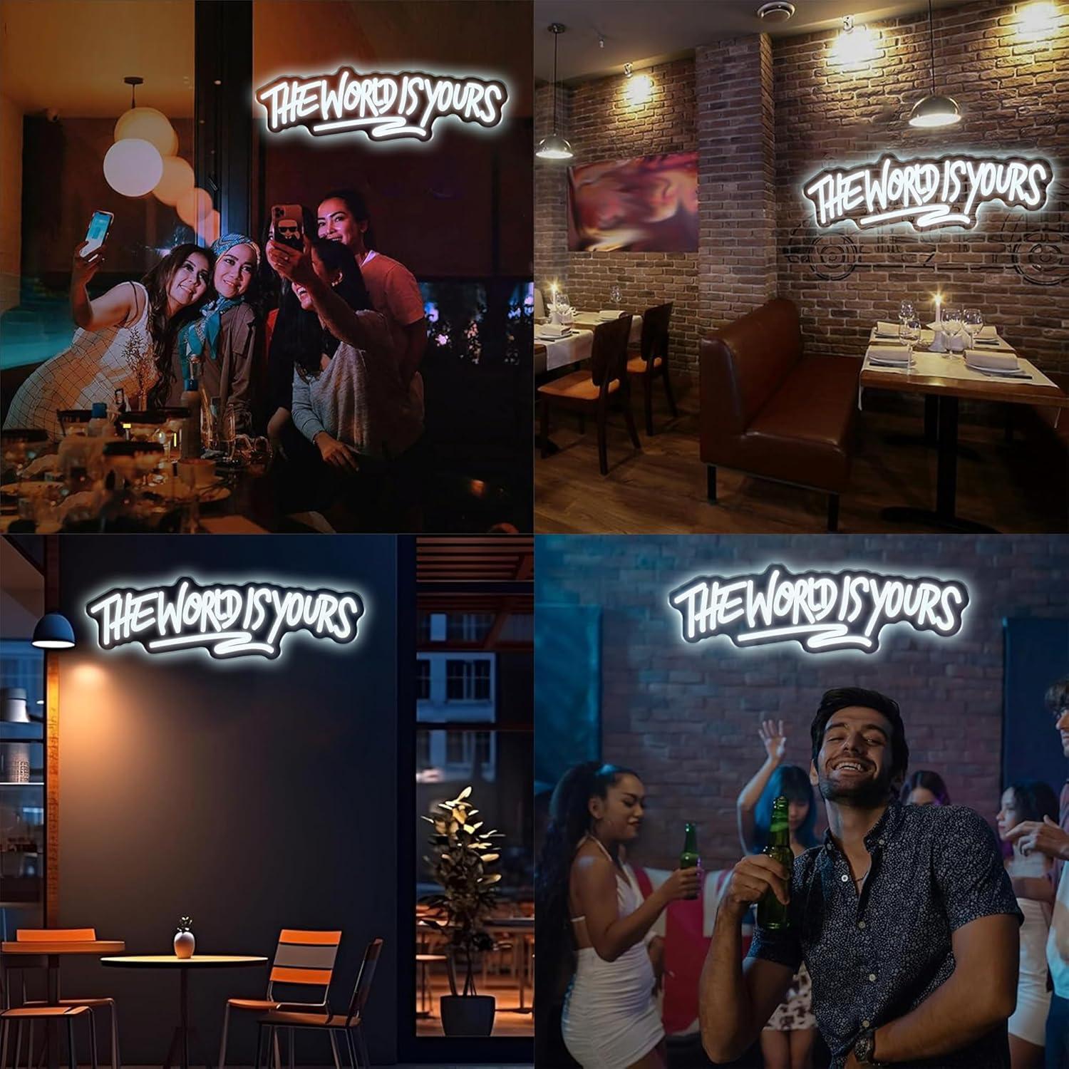 The World is Yours Neon Sign U - Wedding Led avis et prix