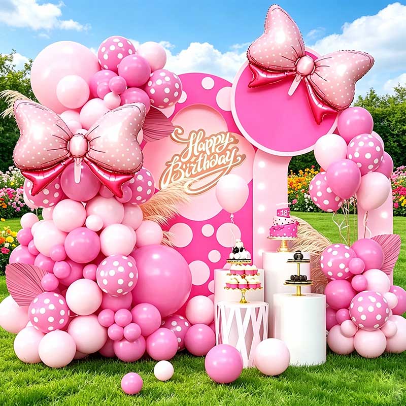 99pcs Pink Bow Minnie Foil Bal - Wedding Supply Kit avis et prix