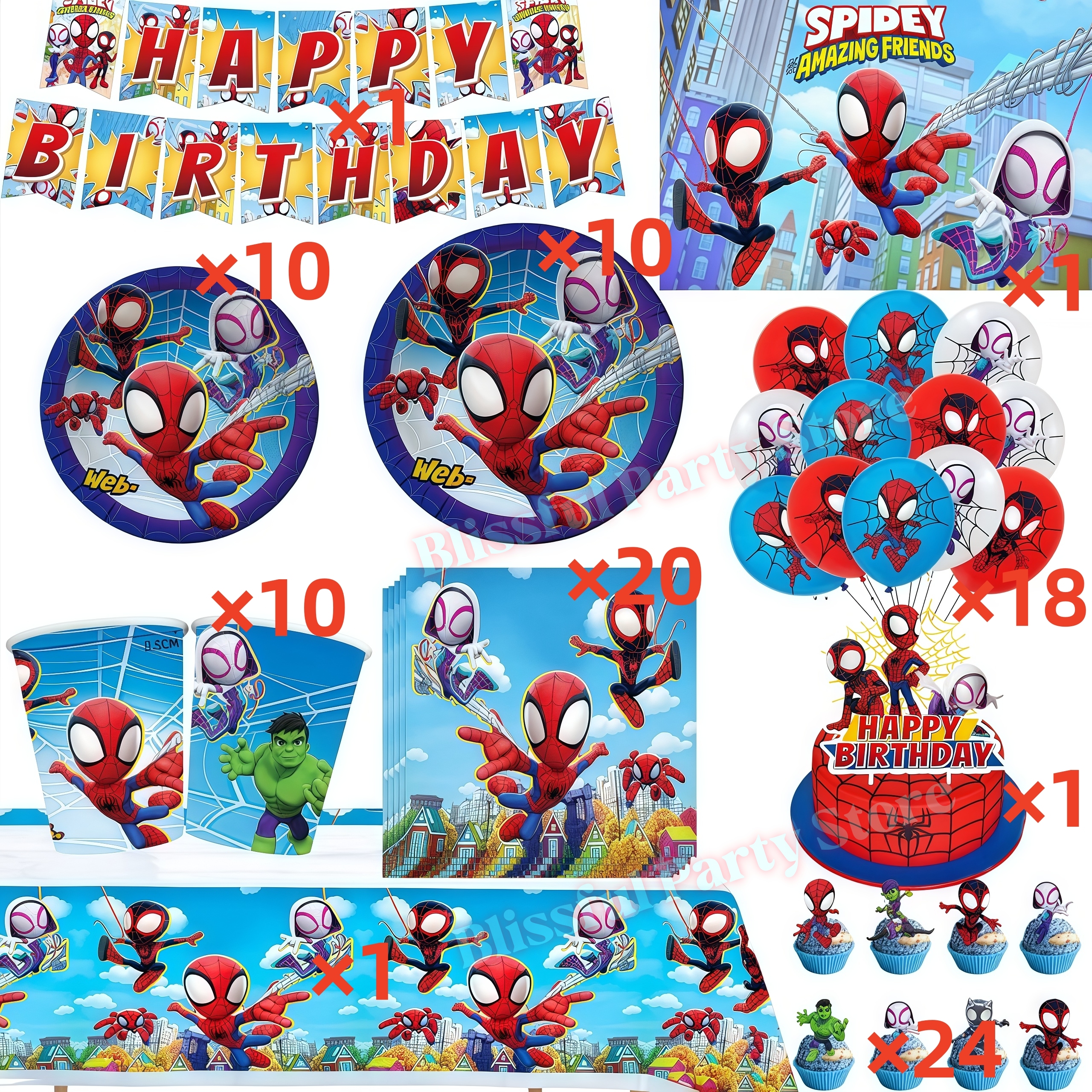 Spidey And His Amazing Friends - Wedding Supply Kit avis et prix