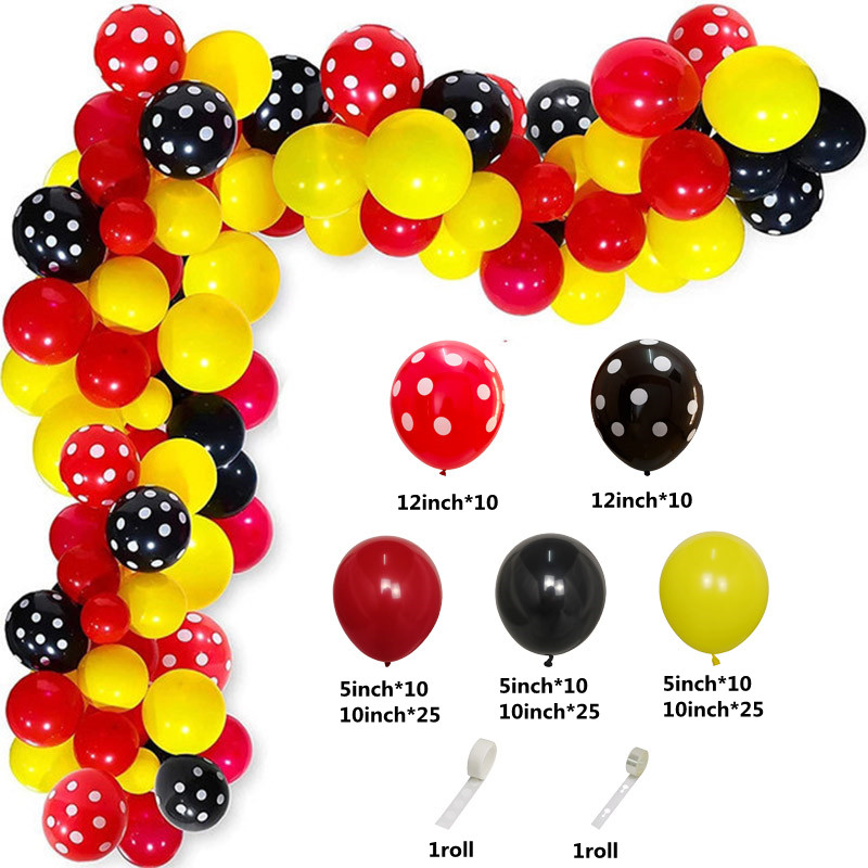 Red Black Yellow Balloon Garla - Wedding Supply Kit avis et prix