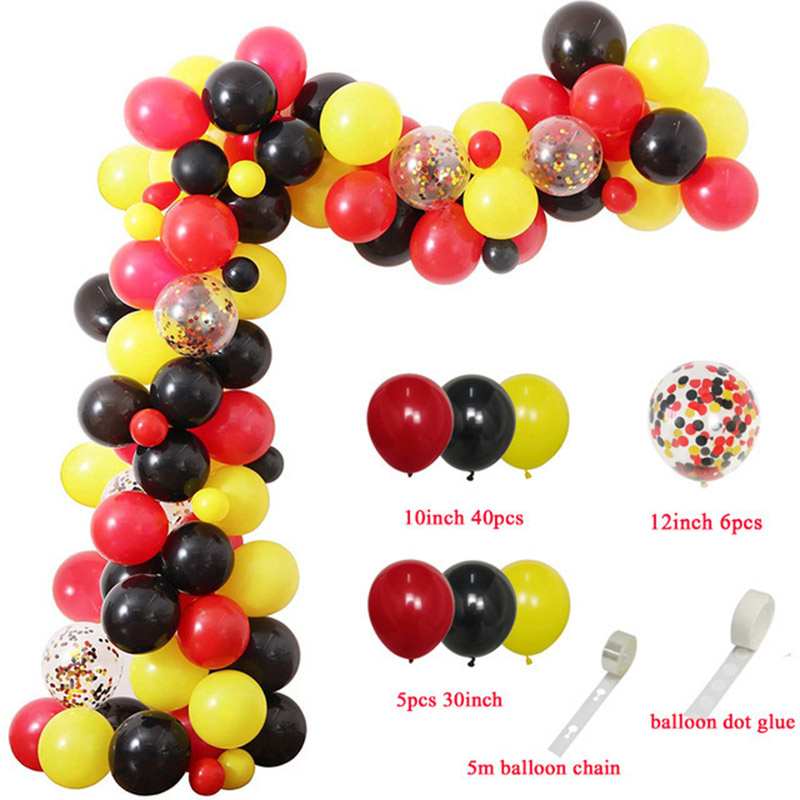 Red Black Yellow Balloon Garla - Wedding Supply Kit avis et prix