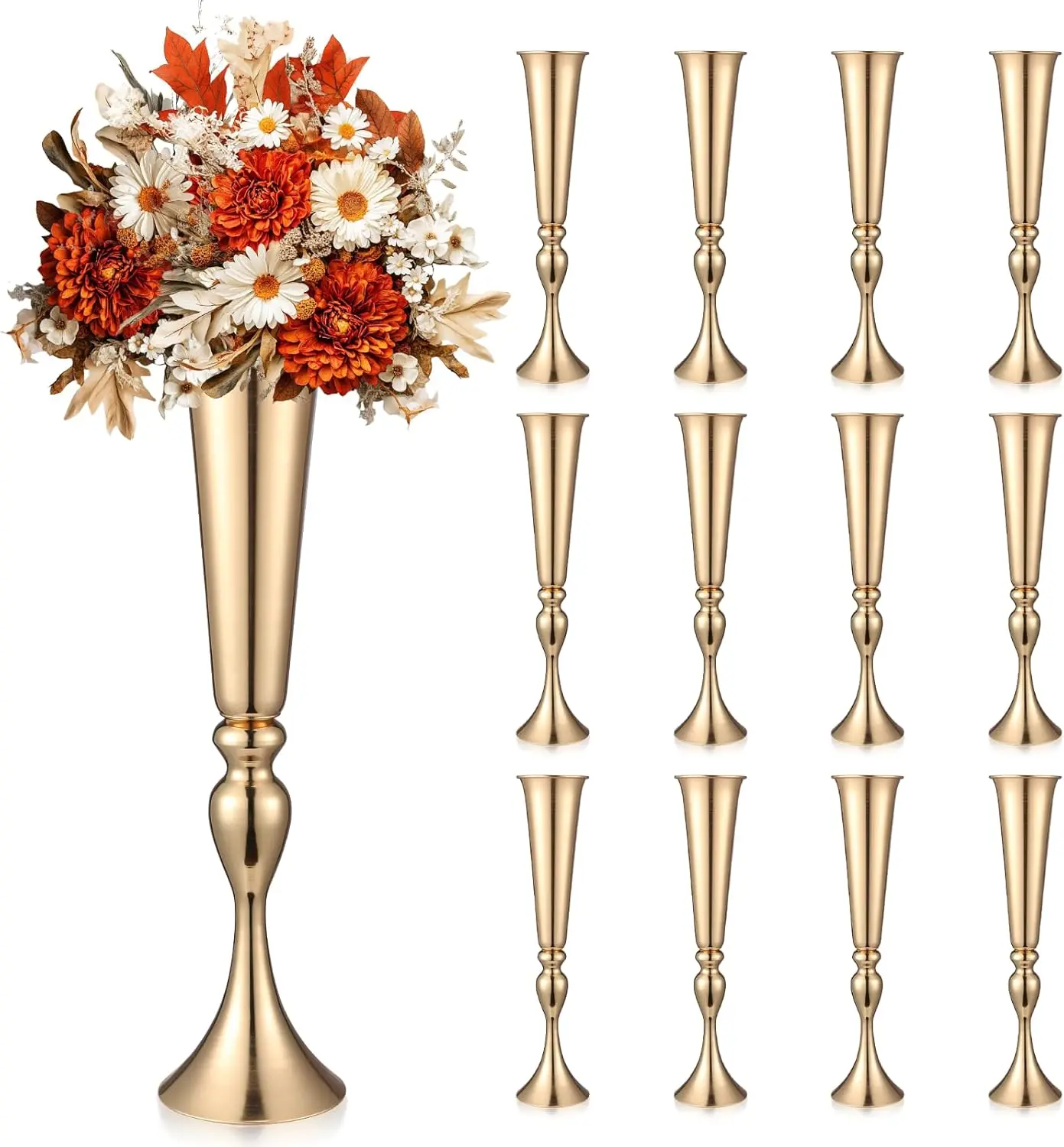 Bestseller12 Pcs Tall Gold Tru - Centerpiece Vase Tall avis et prix