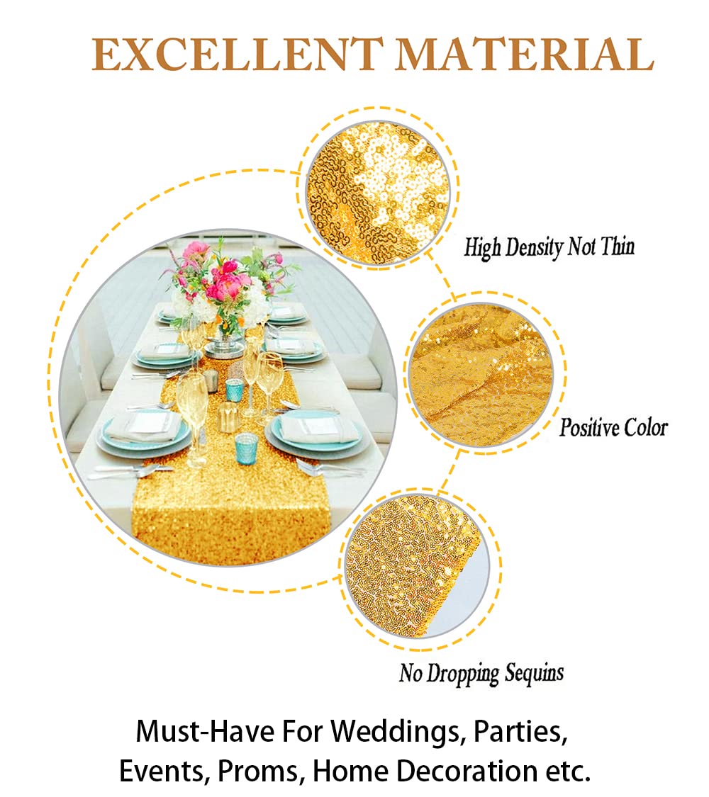 Sequin Table Runners Gold Tabl - Table Runner Sequin avis et prix