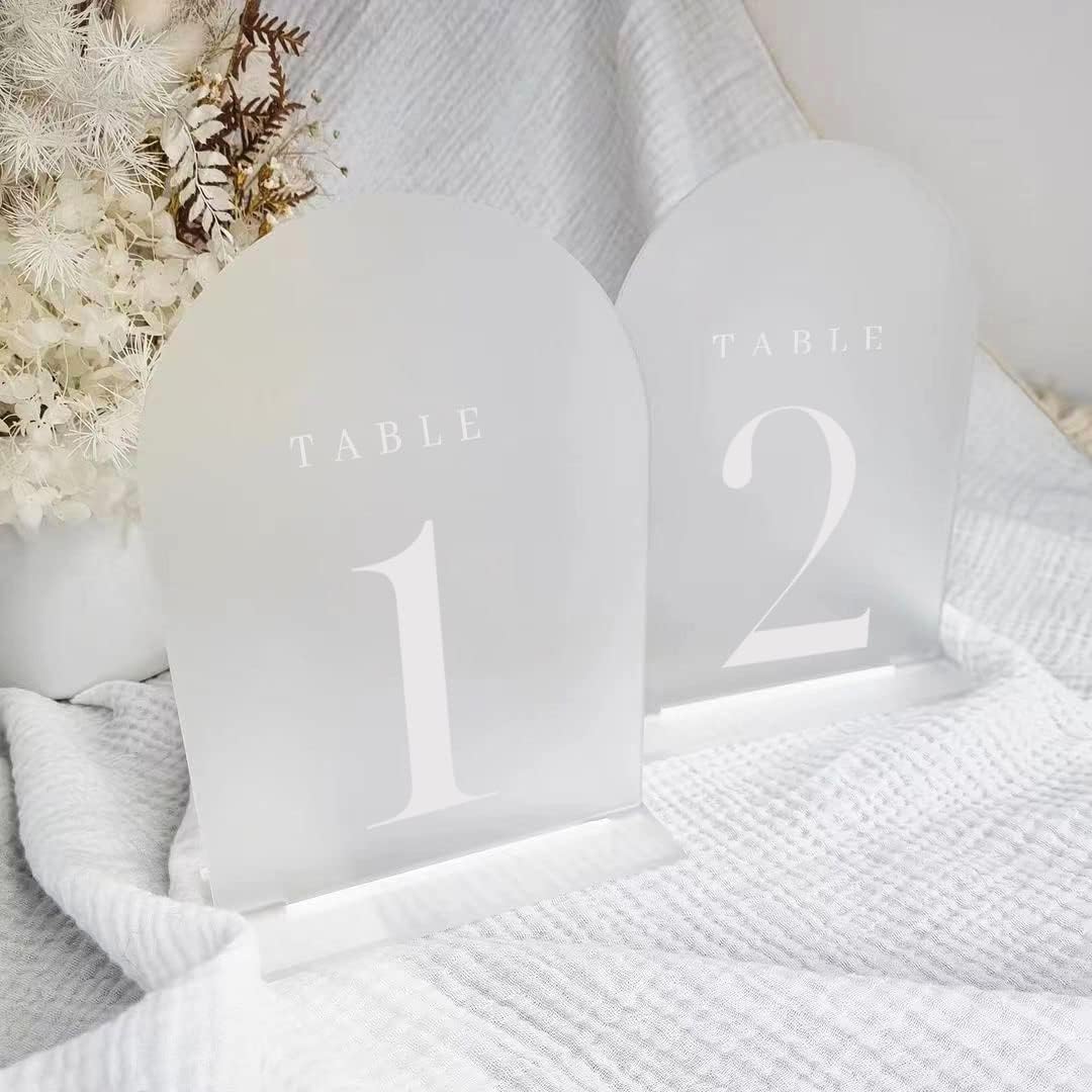 Arch Acrylic Table Numbers wit - Table Number Gold avis et prix