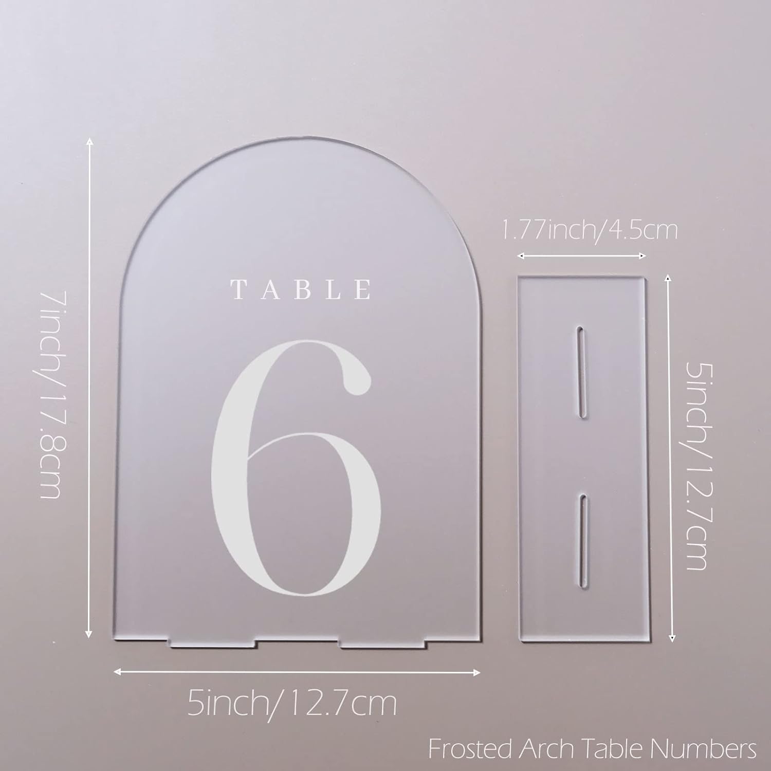 Arch Acrylic Table Numbers wit - Table Number Gold avis et prix