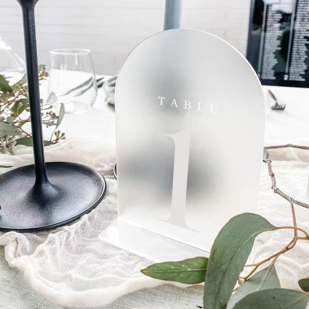 Arch Acrylic Table Numbers wit - Table Number Gold avis et prix