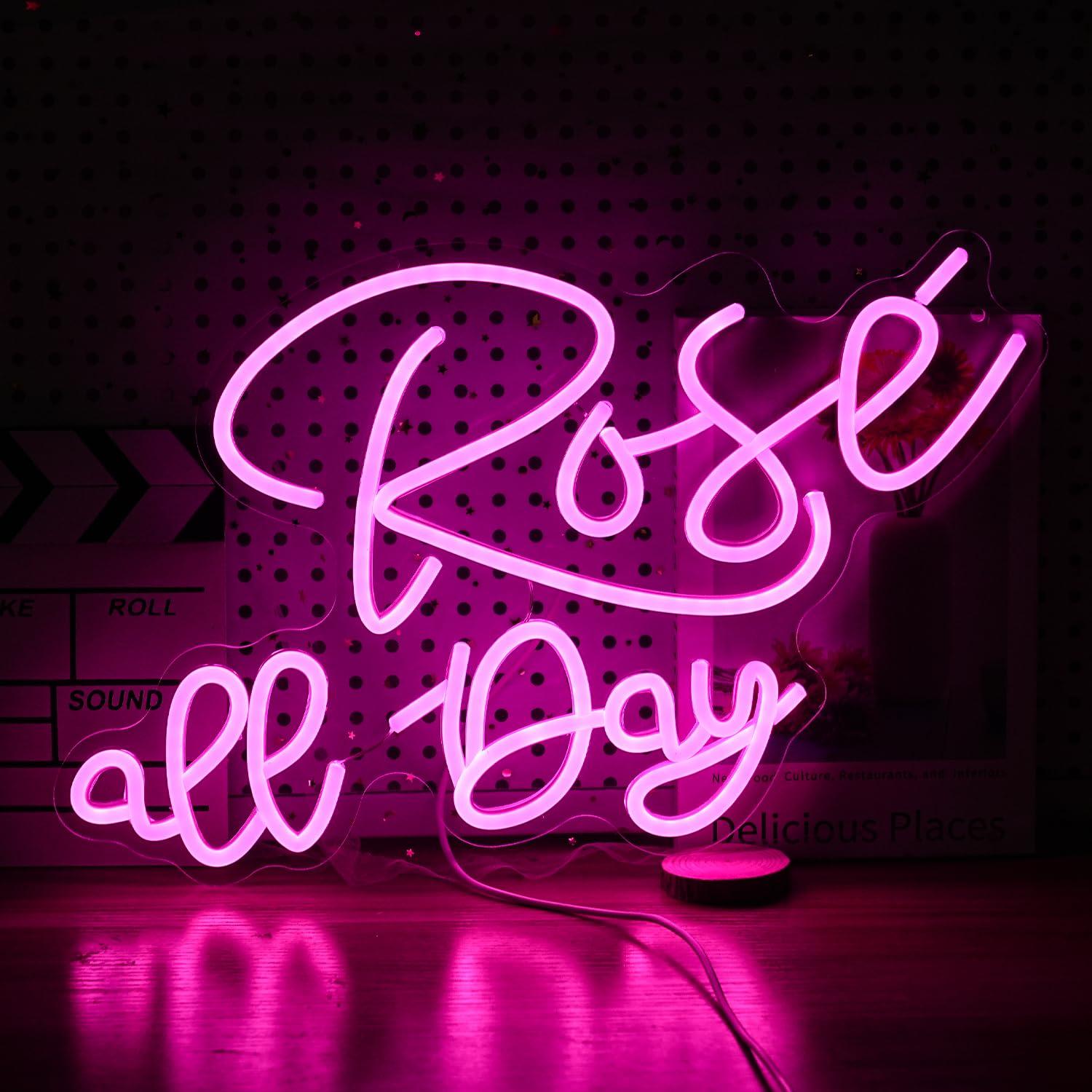 Rose All Day Neon Sign Dimmabl - Wedding Led avis et prix
