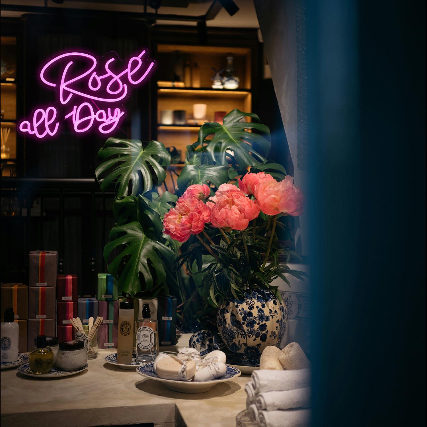 Rose All Day Neon Sign Dimmabl - Wedding Led avis et prix