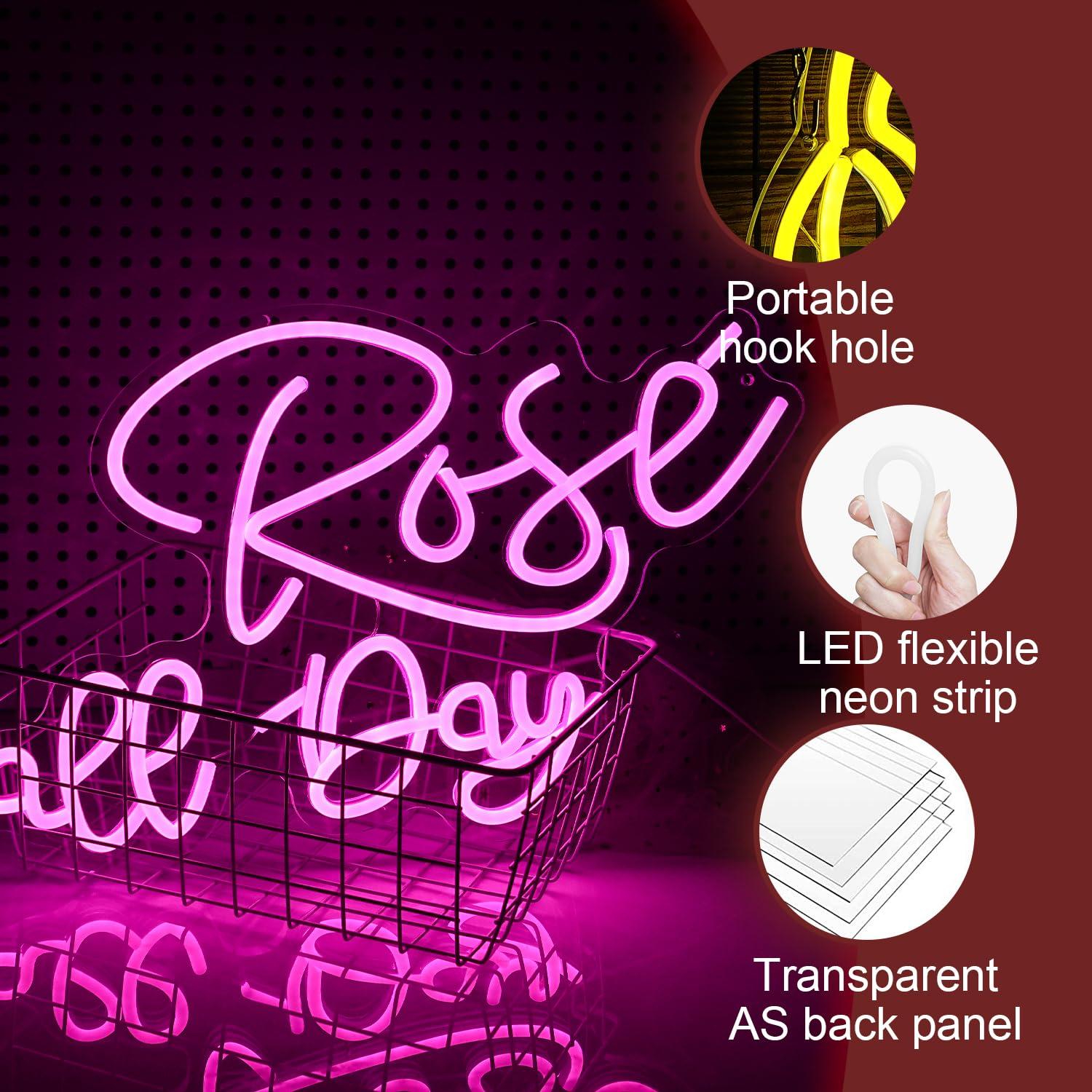 Rose All Day Neon Sign Dimmabl - Wedding Led avis et prix