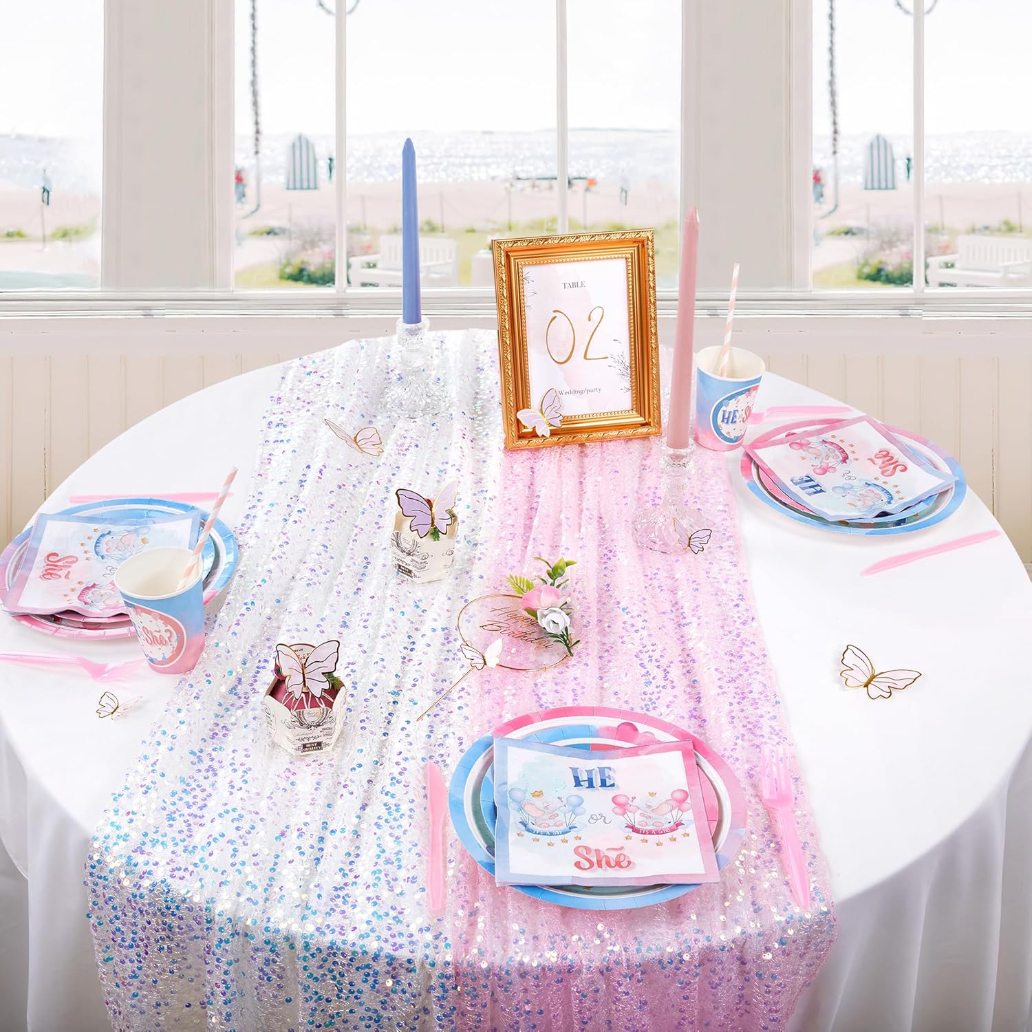 Glitter Iridescent Sequin Tabl - Table Runner Sequin avis et prix