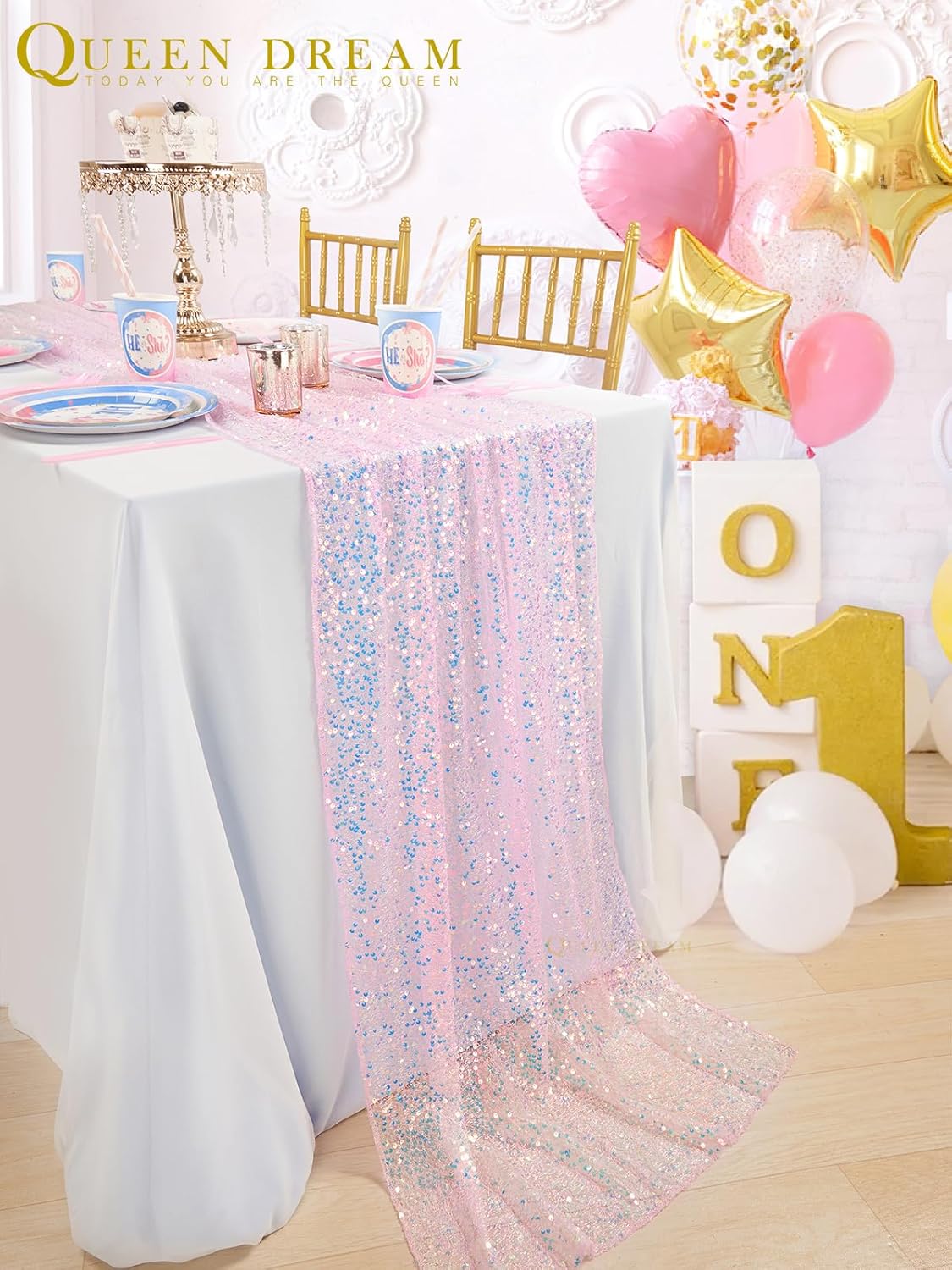 Glitter Iridescent Sequin Tabl - Table Runner Sequin avis et prix