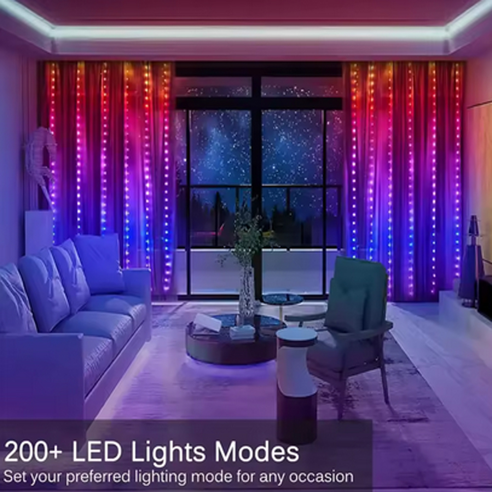 3M RGB Smart LED Curtain Light - Wedding Led avis et prix
