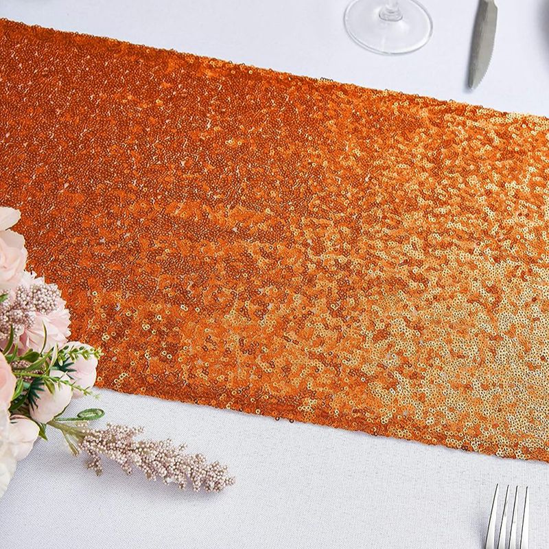 Orange Sequin Table Runner for - Table Runner Sequin avis et prix