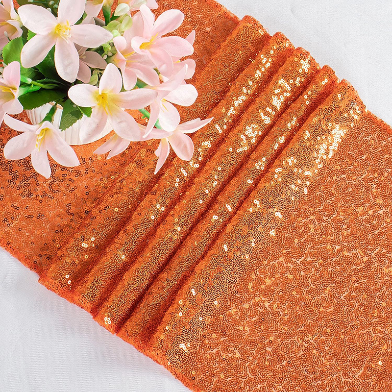 Orange Sequin Table Runner for - Table Runner Sequin avis et prix