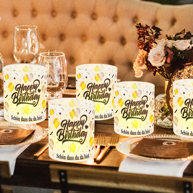 6 pcs. Black Gold Birthday Tab - Table Number Gold avis et prix