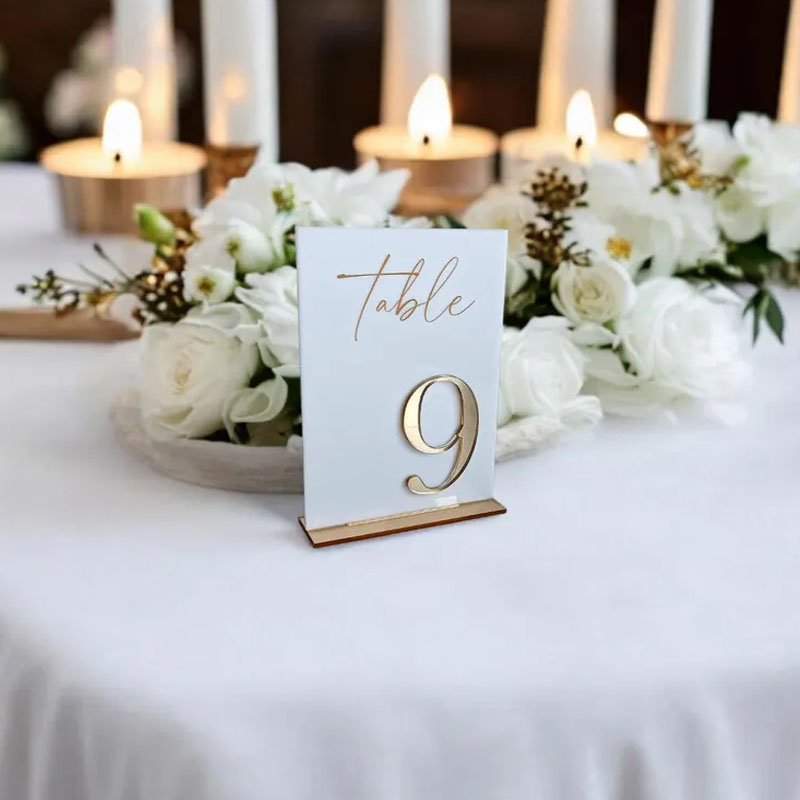 Wedding Table Numbers for Cere - Table Number Gold avis et prix