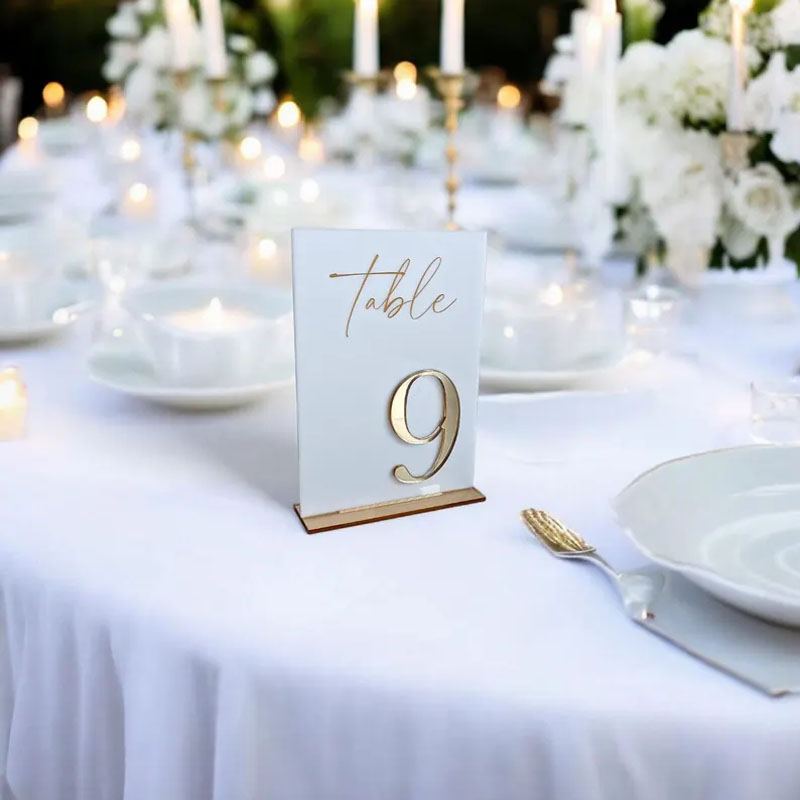 Wedding Table Numbers for Cere - Table Number Gold avis et prix