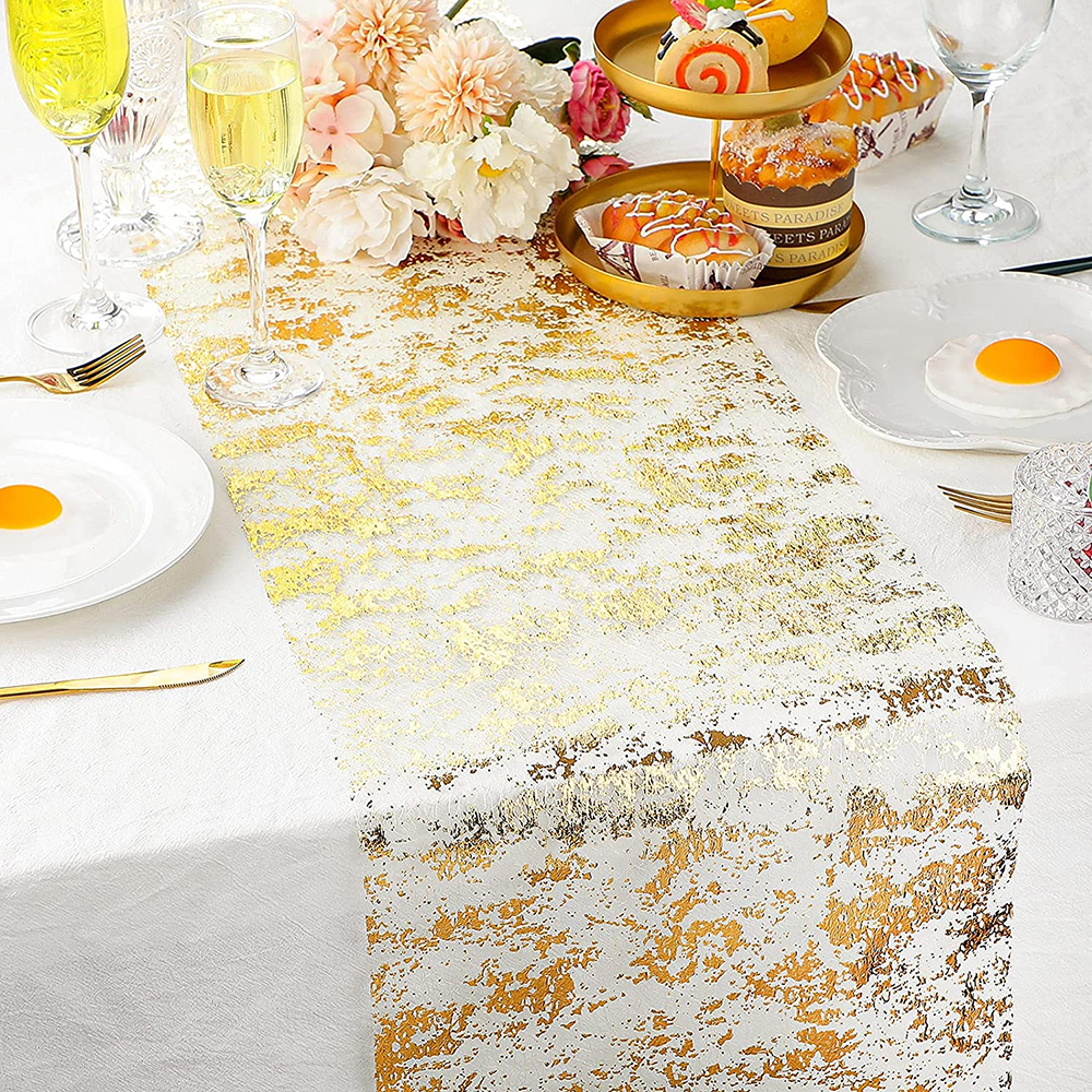 Gold Table Runner Metallic Gli - Table Runner Sequin avis et prix
