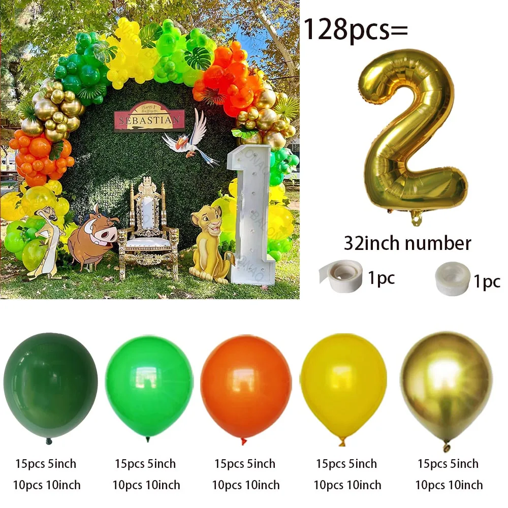 128Pcs Lion King Balloons Arch - Wedding Supply Kit avis et prix