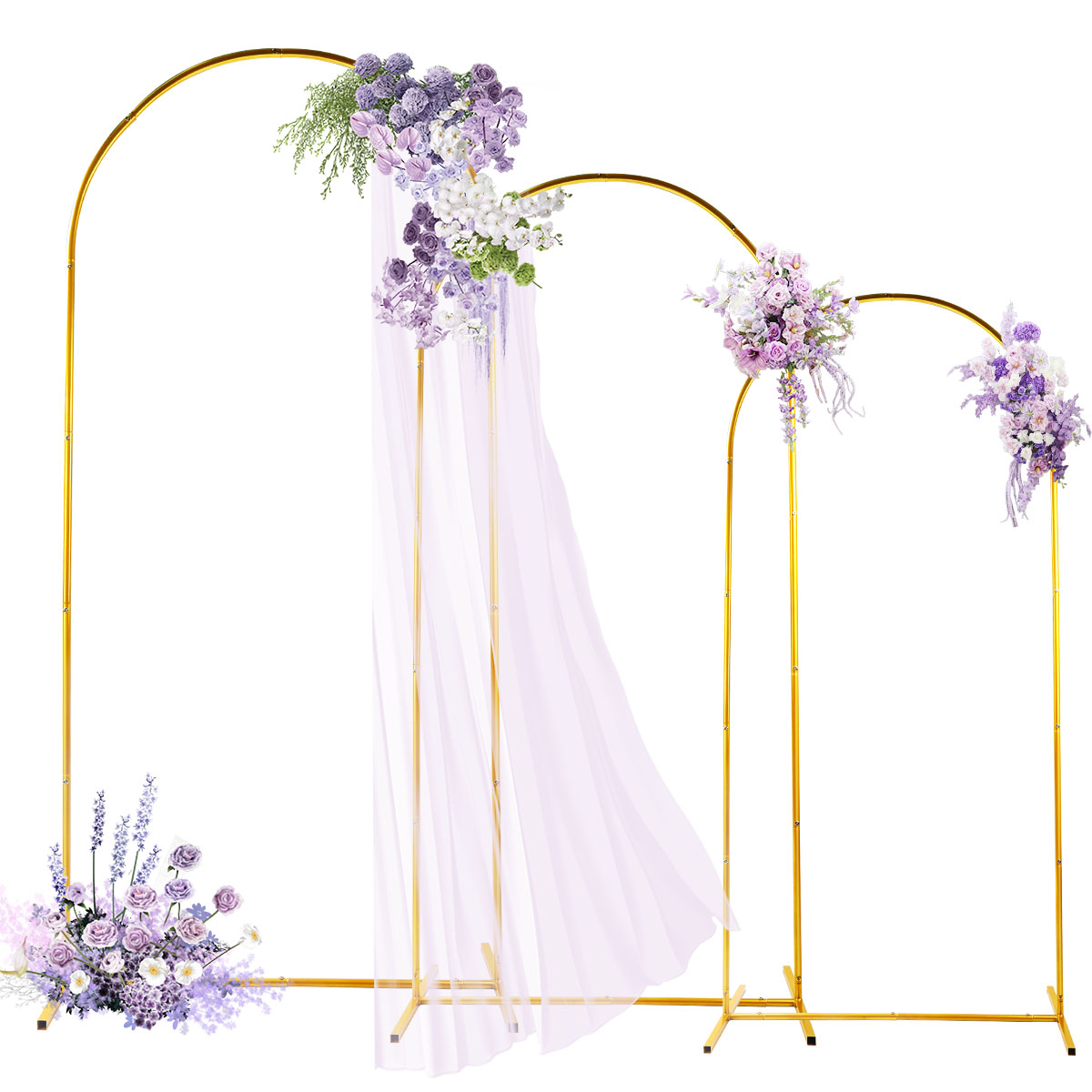 3Pack Golden Metal Arch Kits,  - Confetti Balloon Set avis et prix