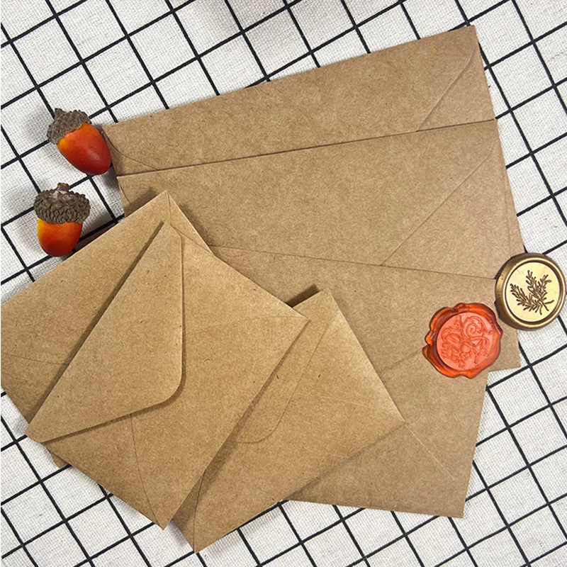 50pcs Kraft Brown Paper Envelo - Wedding Supply Business avis et prix